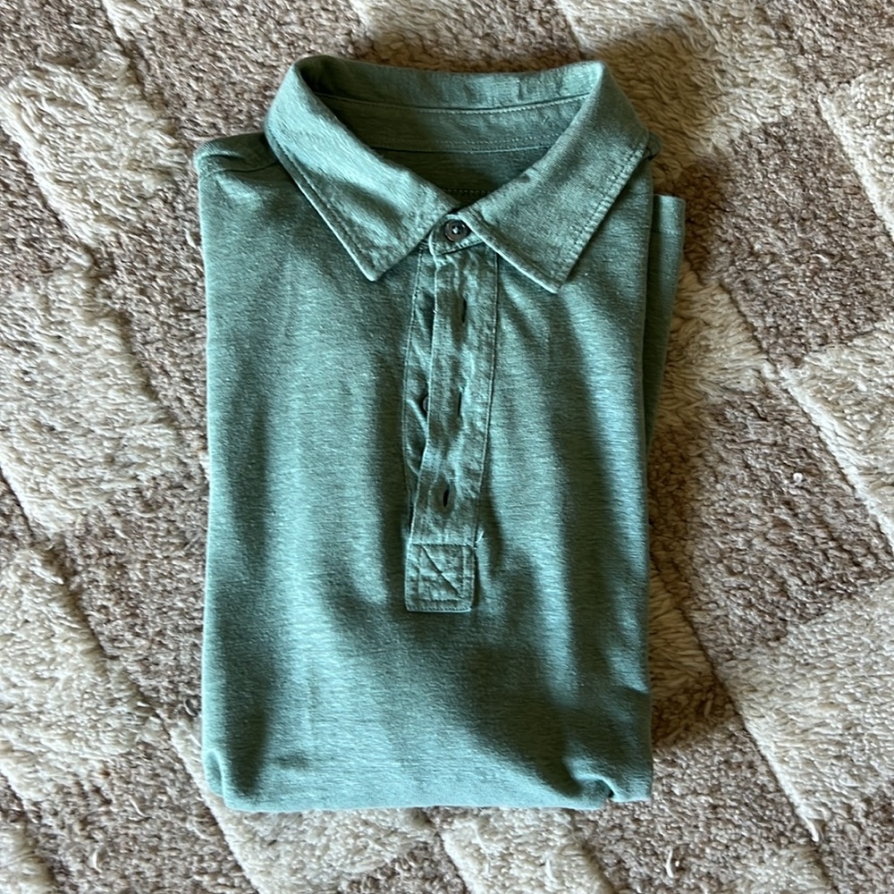 Men’s Zegna shirt in sea foam green size M/50